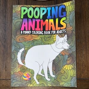 Humorous Pooping Animals Coloring Book